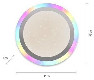 Leuchten Direkt 15411-2 - LED RGB Димируем плафон CYBA 26W/230V + д.у