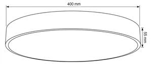 Brilagi - Димируемо LED таванно осветително тяло POOL LED/50W/230V Ø 40 см, бежово + дистанционно управление