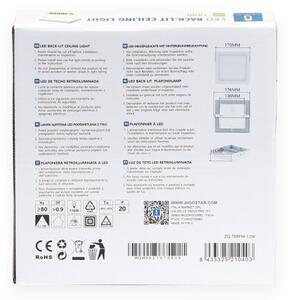 Aigostar - LED Плафон за повърхностен монтаж LED/12W/230V 17,3x17,3 см 4000K бял