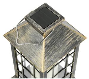 LED Соларна висяща лампа LED/0,02W/1,2V 1xAA 2700K IP44 патина