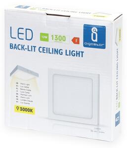 Aigostar - LED Плафон за повърхностен монтаж LED/12W/230V 17,3x17,3 см 3000K бял