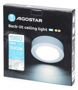 Aigostar - LED Плафон за повърхностен монтаж LED/18W/230V Ø 22,6 см 3000K бял