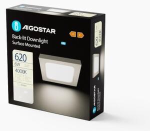 Aigostar - LED Плафон за повърхностен монтаж LED/6W/230V 12,2x12,2 см 4000K бял