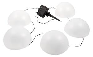 LED RGB Соларна лампа HEMI LED/0,1W/1,2V 600 mAh IP44 бял