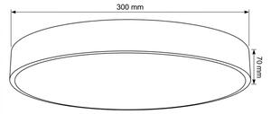 Brilagi - Димируемо LED таванно осветително тяло POOL LED/36W/230V, диаметър 30 см, бежово + дистанционно управление
