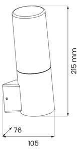 Екстериорен аплик HARLEM 1xE27/60W/230V IP44 черен