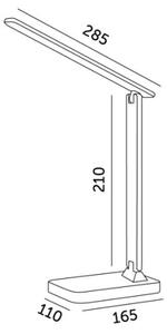 LED RGBW Димируема настолна лампа NOBLITE LED/7W/5V 3000/4000/6500K бял