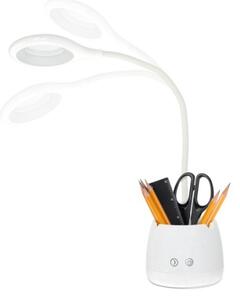 LED Димируем гъвкав акумулаторен настолна лампа LUSIA LED/5W/5V 3000/4000K 1200 mAh бял