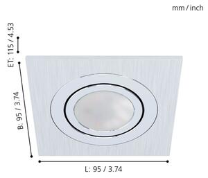 Eglo 98636 - LED Окачена таванна лампа AREITIO 1xGU10/5W/230V