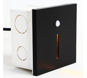 Emithor 70430 - LED осветително тяло за стълби с датчик LINE LED/1W/230V черно