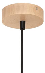 Полилей на кабел ALBA 1xE27/15W/230V диам. 25 см черен/кафяв