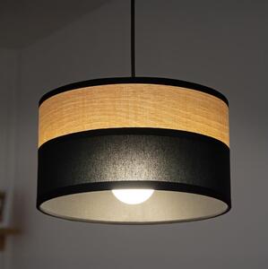 Полилей на кабел ALBA 1xE27/15W/230V диам. 25 см черен/кафяв