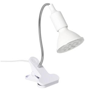 Гъвкава настолна лампа с клипс PLANTY 1xE27/30W/230V бяла