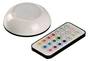 LED RGBW осветление за мебели LED/0,5W/4,5V 3xAAA бяло + дистанционно управление