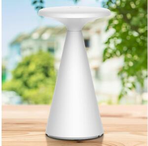 LED настолна лампа PAROS, димируема, 1,8W, 5V USB, 1800 mAh, IP44, бяла