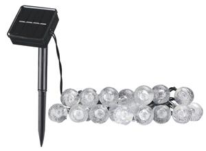 LED соларна декоративна верига BUBBLE GLASS 20 LED/8 функции 4,85 м 600 mAh IP44