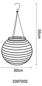 Globo 339700S - LED соларен висящ лампион LED/0,5W/3V IP44 бежов