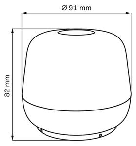 LED настолна лампа SAMBA LED/1,2W/5V USB 1200 mAh IP44 сива