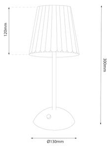 LED настолна лампа ELBA, 1,6W, 800 mAh, мат хром, с докосване