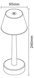 Zuma Line ETLED-642-BK - LED RGBW цветна лампа 0,7W/1300mAh IP44 черна