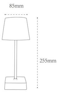 Globo 28061S - LED настолна лампа XAYDEN LED/2W/5V 800 mAh, черна, с док