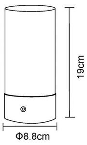Globo 21040SRGB - LED RGB настолна лампа LEX 1,8W/5V 1500 mAh черна
