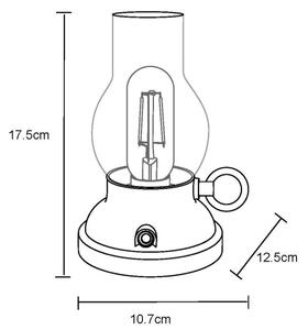 Globo 58016B - LED настолна лампа PETRO LED/1W/3,7V 1200 mAh зелена