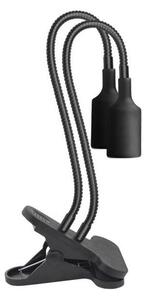 Гъвкава настолна лампа с клипс за растения PLANTY 2xE27/30W/230V черна