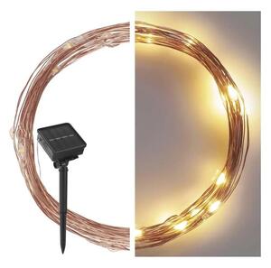 LED соларен гирлянд LED/2,4W/1,2V 1xAA 15 м IP44 3000K 600 mAh