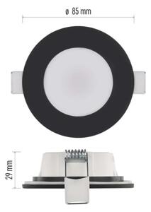 LED вградено осветително тяло LORI LED/4,5W/230V IP65 2700/4000K черно