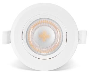 Aigostar - Комплект от 3 вградени LED осветителни тела LED/5W/230V 3000K Ø 8,5 см, бели