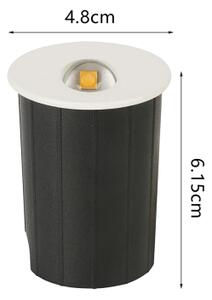 Brilagi - STAIRDOT LED/2W/230V външно вградено LED осветително тяло, бяло, IP65, кръгло