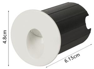 Brilagi - STAIRDOT LED/2W/230V външно вградено LED осветително тяло, бяло, IP65, кръгло