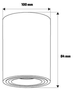 Brilagi - Точково осветително тяло MIA 1xGU10/30W/230V 100x80 mm бежово