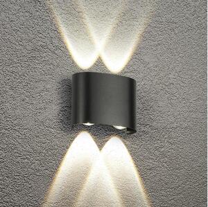 Brilagi - LED външно стенно осветително тяло FLAREBOX LED/4W/230V черно IP65