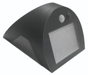 Соларен LED стенен аплик със сензор LED/3W/3,7V 1200 mAh IP54 антрацит