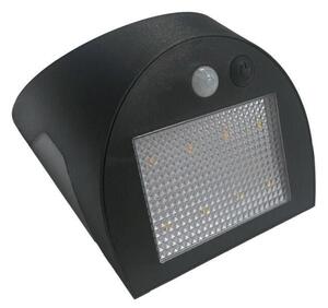 LED соларно стеново осветително тяло със сензор LED/3W/3,7V 1200 mAh IP54 черно