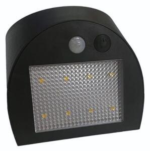 LED соларно стеново осветително тяло със сензор LED/3W/3,7V 1200 mAh IP54 черно
