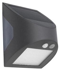 Соларен LED стенен аплик със сензор LED/3W/3,7V 1200 mAh IP54 антрацит