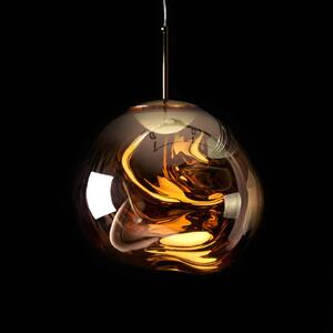 Tom Dixon LED висяща лампа Melt Mini, Ø 28 cm, кехлибарено злато