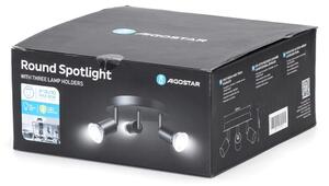 Aigostar - Точково осветително тяло 3xGU10/60W/230V черно