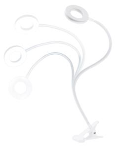 Solight WO66-W -LED димируема настолна лампа с щипка LED/8W/230V 3000/4000/5000K бяла