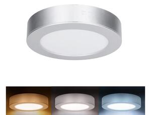 Solight WD240-S - LED панел 2в1 LED/12W/230V 3000/4000/6000K пр.17см IP54 сребрист