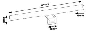 Rabalux 75051 - LED осветление за огледало за баня OLIRO LED/6W/230V IP44 40 cm черно