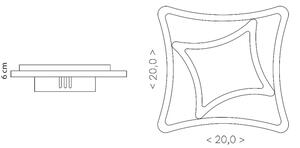 Brilagi - LED плафон MODERN MINI LED/24W/230V 3000/4000/6000K