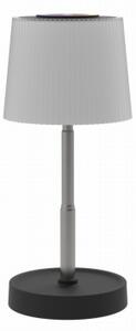 LED RGBW димируема външна презареждаема настолна лампа LED/2W/5V IP44 1200 mAh сива