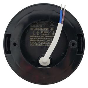 LED точково осветително тяло LED/9W/230V Ø 9 см черно