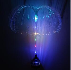 LED RGB соларна лампа 1,2V 300 mAh IP44 черна