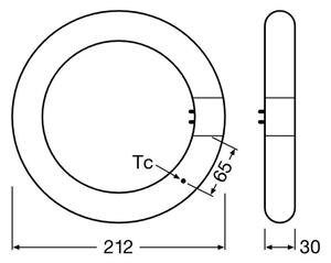 LED Флуоресцентна тръба SUBSTITUBE T9 G10q/12W/230V 4000K Ø 21,2 см - Osram