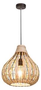 Rabalux 7604 - Полилей на верижка ZAHARA 1xE27/40W/230V ratan